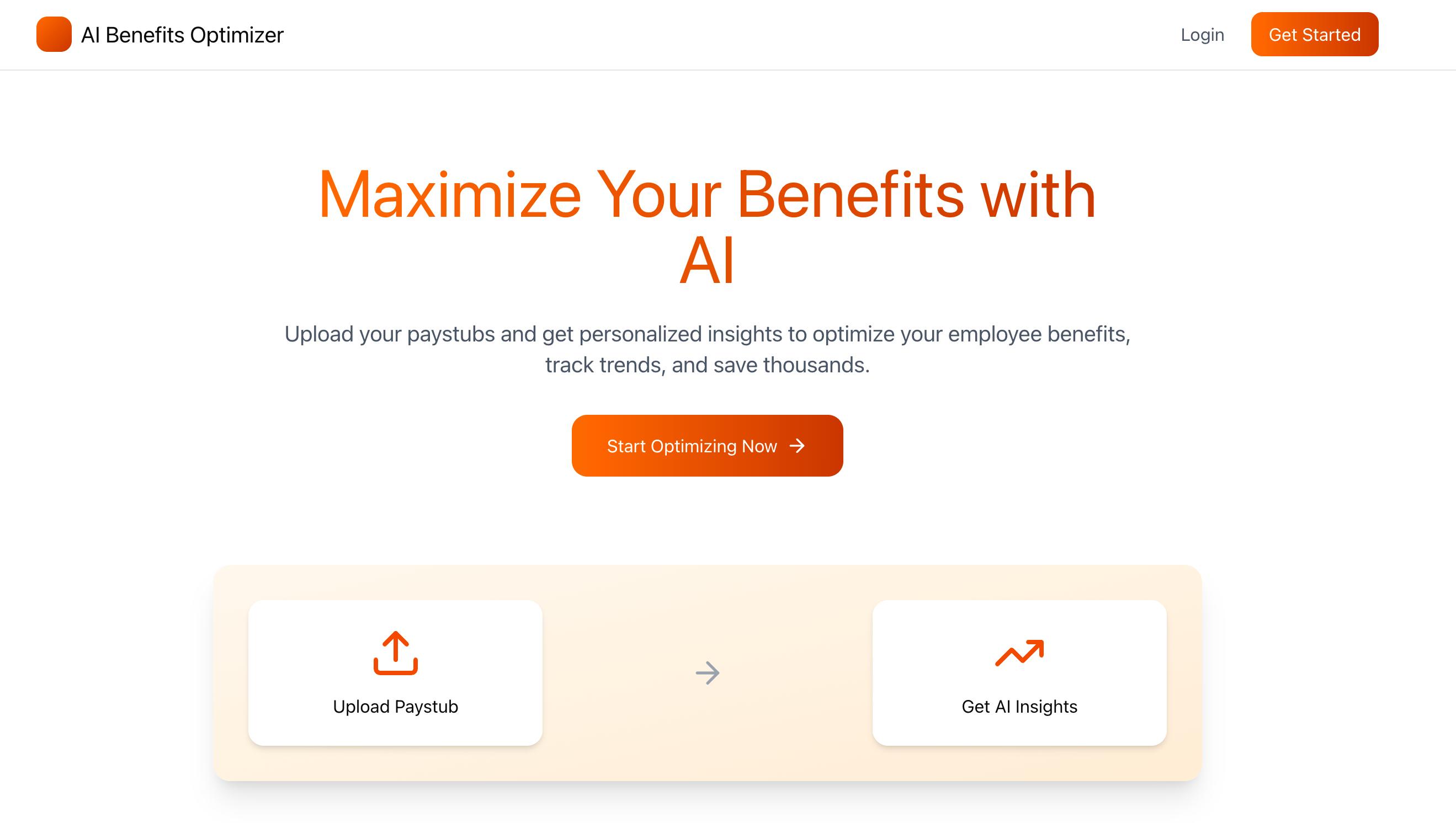AI Benefits Optimizer Dashboard